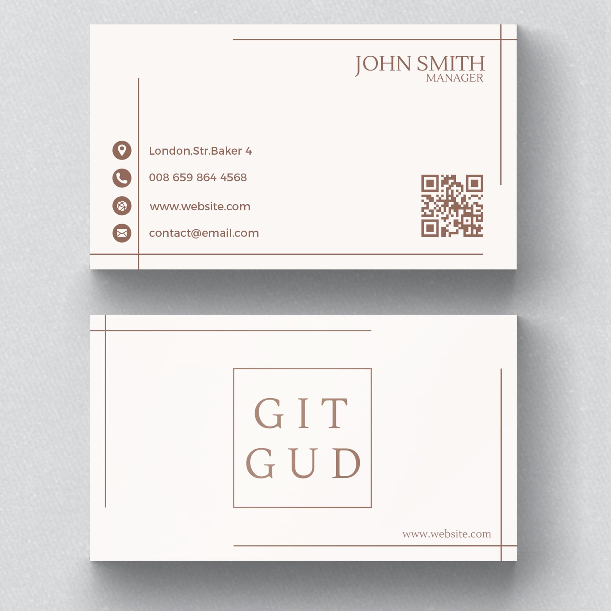 QR Code on Business Card